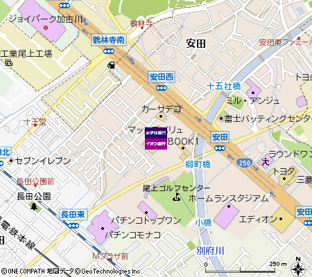 マックスバリュ安田店出張所（ATM）付近の地図